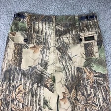 VTG Liberty Realtree Cargo Pants Men 33x30.5 Camo Forest Print Utility Hunting
