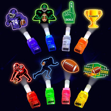 Glow-in-the-Dark Football Finger Lights - 24PCS Party Favors for Kids