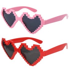 1Pcs Valentine Day Decor Heart-Shaped Mosaic Frame Sunglasses Valentine Party