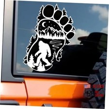 2pcs 4.13"x5.51" Sasquatch Footprint Forest Waterproof Adhesive Sticker