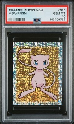 PSA 10 GEM MINT 1999 MERLIN POKEMON #S25 MEW-PRISM | eBay