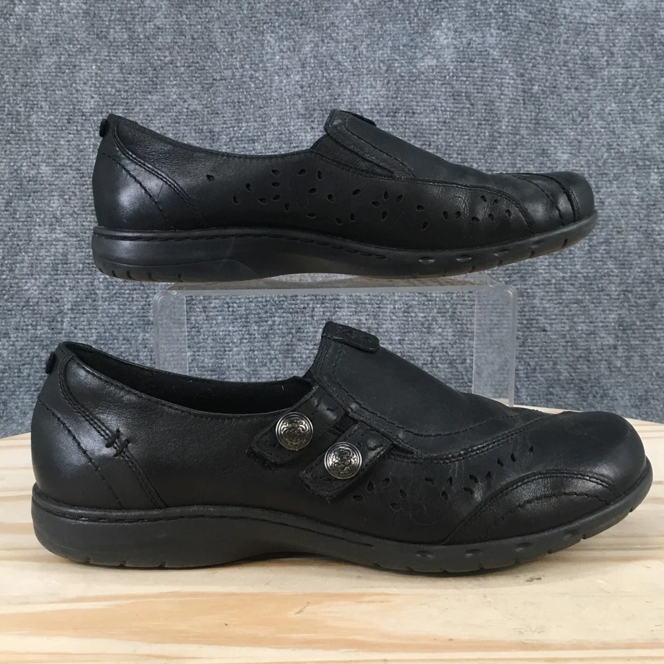 Rockport Shoes Womens 10 Wide Daisey Loafers Black Leather Casual Comfort CH0508 - Image 2 of 4