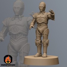C3PO Protocol Droid works with Star Wars Legion Miniature Mini Figure Proxy