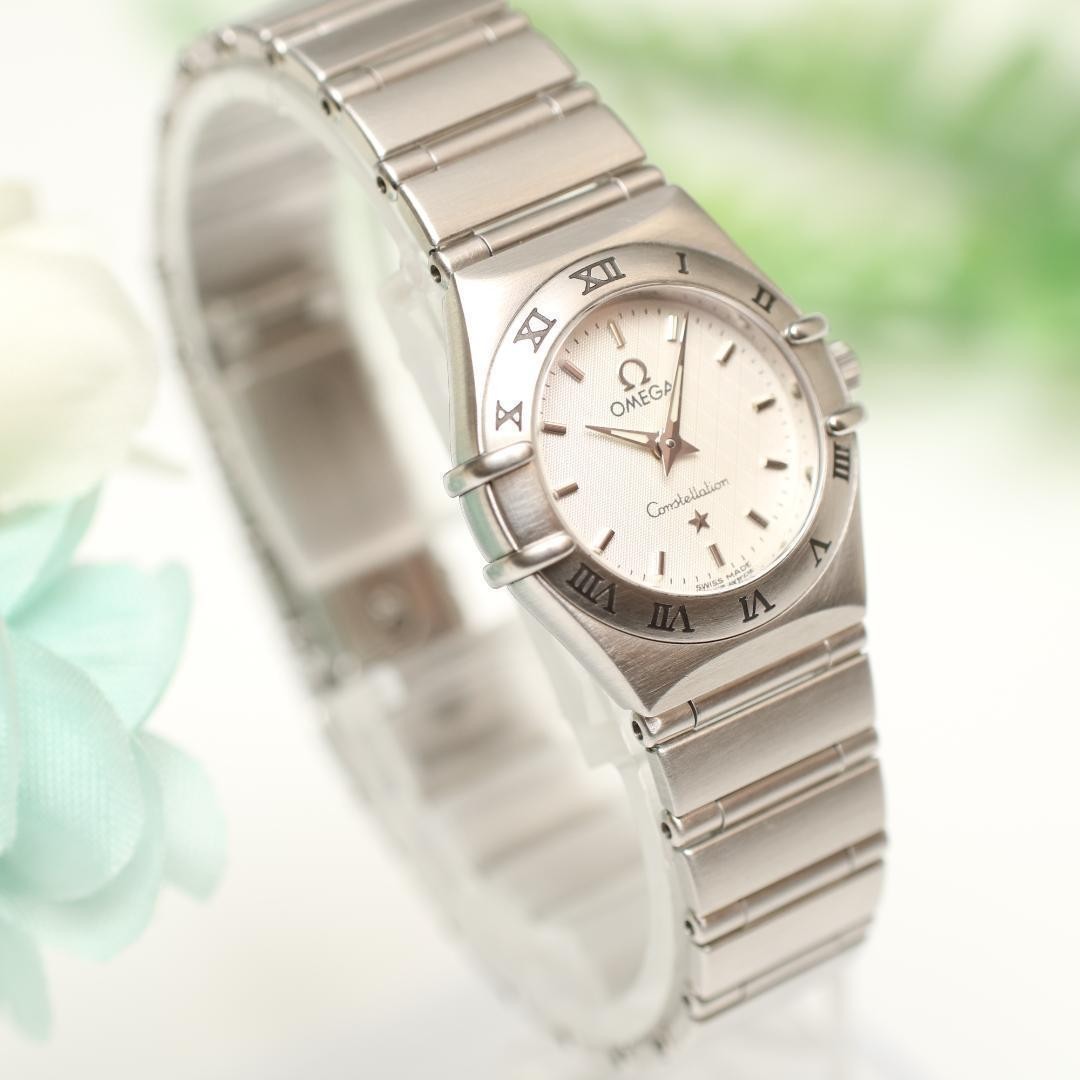 OMEGA Constellation 1562.30 Stainless Steel 22.5mm Quartz Ladies Watch Japan