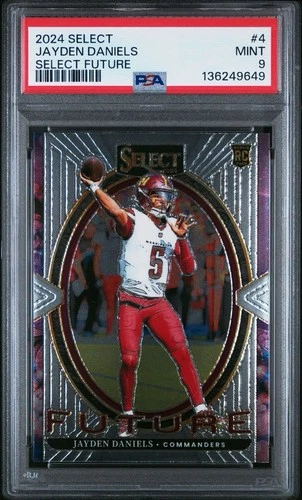 2024 Select Future Rookie PSA 9 JAYDEN DANIELS No. 4!