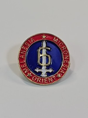 US Marine Corps 6th Marine Division Insignia Pin Melanesia Micronesia Orient #1