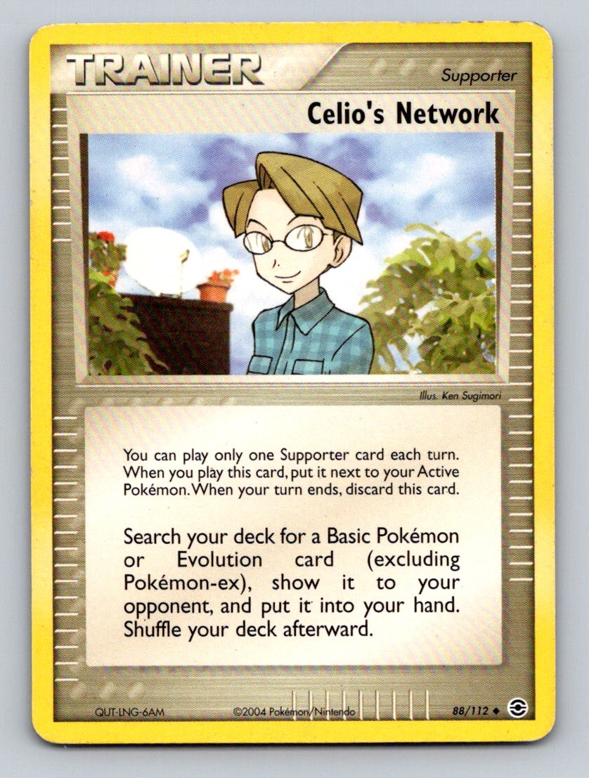 Celio's Network 88/112 Uncommon FireRed & LeafGreen Pokemon Moderately Played