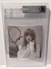 TAYLOR SWIFT signed (Tortured Poets Society) CD 5x5 BECKETT Encapsulated BAS