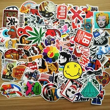 100pcs Skateboard Stickers Bomb Vinyl Laptop waterbottle Luggage Decals Dope
