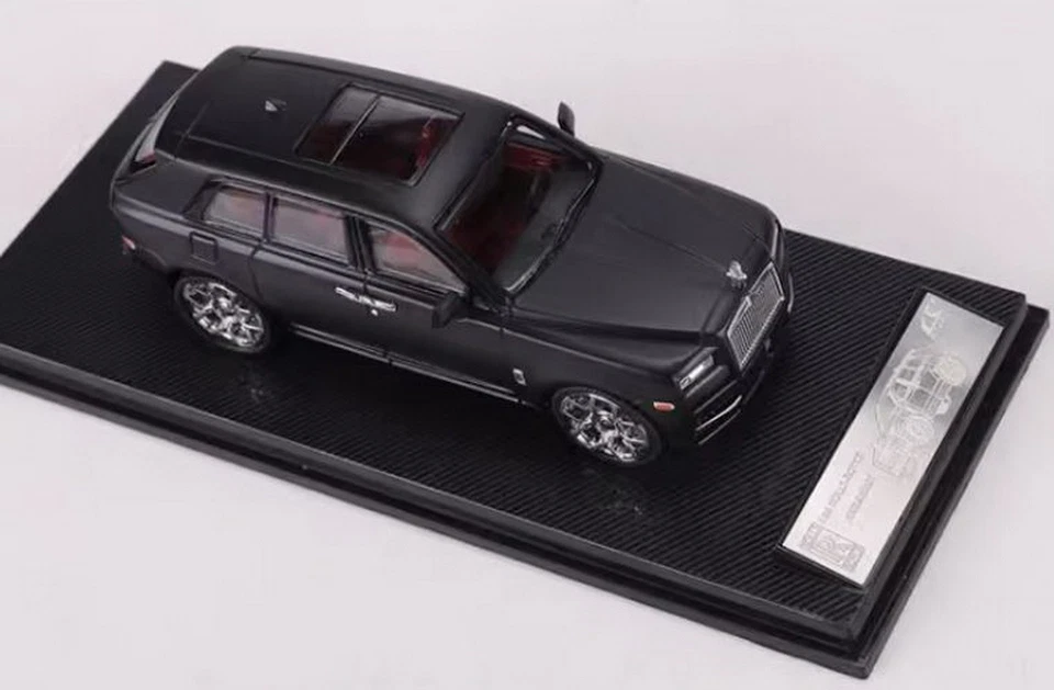 SC ART масштаб 1/64 Rolls Royce Cullinan матовый черный Dicast автомобиля модель игрушка подарок - Изображение 2 из 4