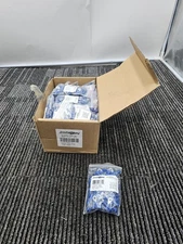 (QTY 500) The Install Bay BVRT8 Blue Vinyl 16-14 Gauge #8 Wire Ring Terminal