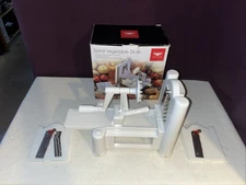 Paderno 3 Blade Vegetable Slicer Spiralizer Counter Mounted Stainless Steel