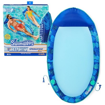 SwimWays Spring Float Elite Hammock Lounger, Fast Inflate Mesh Pool Float