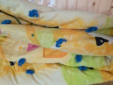Handmade Baby Toddler Quilt W Farm Animal Motif, Accent Yarn, W Cotton Batting