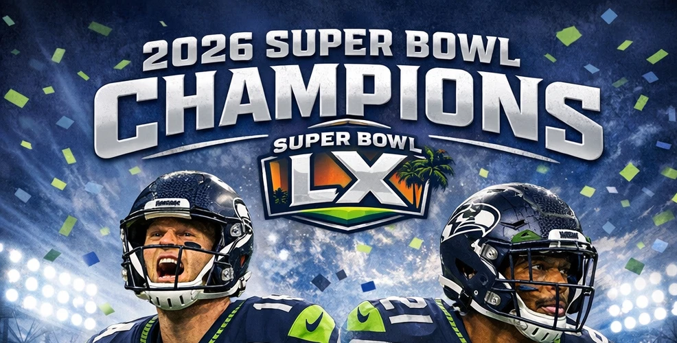 Seattle Seahawks Super Bowl LX Champions 2026 POSTER