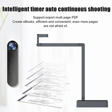 USB Document Camera 4K16MP Ultra High Definition Document Webcam AdjustableAngle