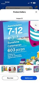 LEGO Friends: Sunshine Catamaran (41317), pre owned, manual included, no box