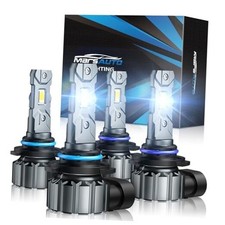 9005/HB3 9006/HB4 Fog Light Bulbs Combo, 60000LM Super 9005 9006 White