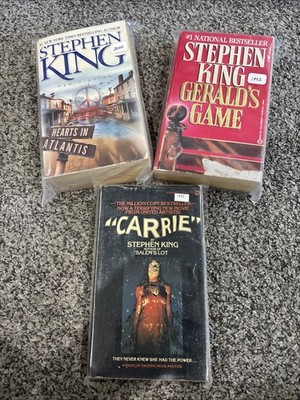 3- vintage books written by Stephen King: PRESERVED 