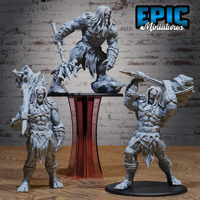 Primal Giant | Ancient Elemental Titan | Resin Tabletop RPG Figur | 76mm Base