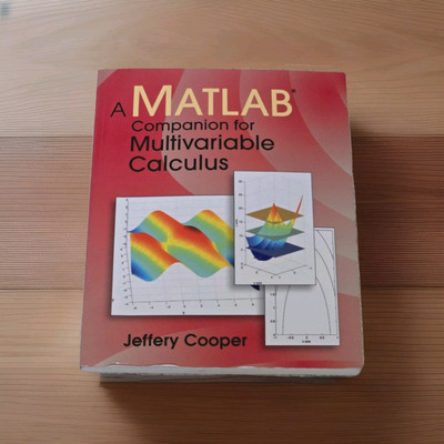 A Matlab Companion for Multivariable Calculus Paperback Jeffery C