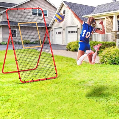 Volleyball Rebounder Net, 7x4 FT Professional Volleyball Net Outdoor, Bounce ...