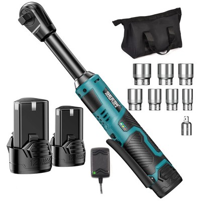 TEGATOK Akku Ratschenschlüssel 54Nm - 2 Akku 3/8'' Elektrische Knarrenschlüssel