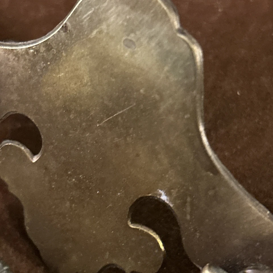 SET 12Vintage SOLID Brass 5”  Drawer Pulls 3" Center Chippendale STYLE - Image 4 of 4