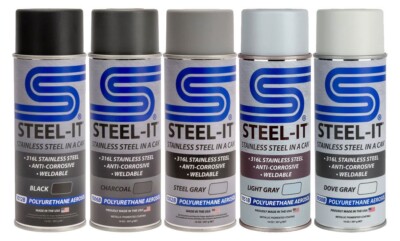STEEL-IT Stainless Steel Paint Coating Aerosol 12oz (Specify Color  Quantity)