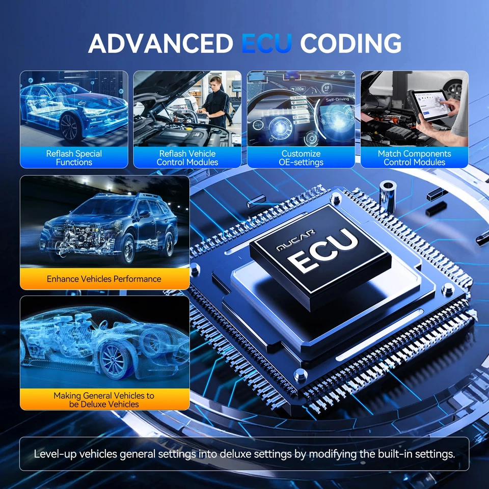 🔥2025 MUCAR 892BT Car Diagnostic OBD2 Scanner All System Scan Tool Action Test - Image 4 of 4