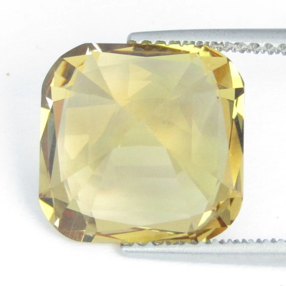 Increíble gema suelta corte cojín maestro berilo amarillo heliodor natural de 7,30 quilates 7 mm Foto 4 de 4