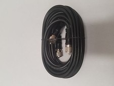 New 18 foot Black RG59/U Co-Phase Coax CB Radio Dual Antenna Coaxial Cable 18ft