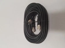 New 18 foot Black RG59/U Co-Phase Coax CB Radio Dual Antenna Coaxial Cable 18ft