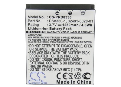 Cameron Sino 3.7V 1250mAh Li-ion Replacement Battery for Maginon Camera