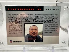 Steve Broussard Signed 1991 Pro Line Portraits Card Autographed w/Stamp