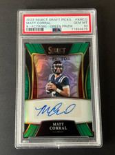 MATT CORRAL 2022 SELECT DP X-FACTOR GREEN PRIZM ROOKIE AUTO RC #5/5 PSA 10 RARE