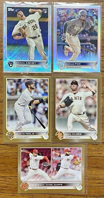 2022 Topps Numbered Card Lot (9) - Rookies - Gold - Refractor - Shimmer