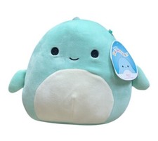 Squishmallow 8 Perry The Dolphin Plush NWT Collector Blue White