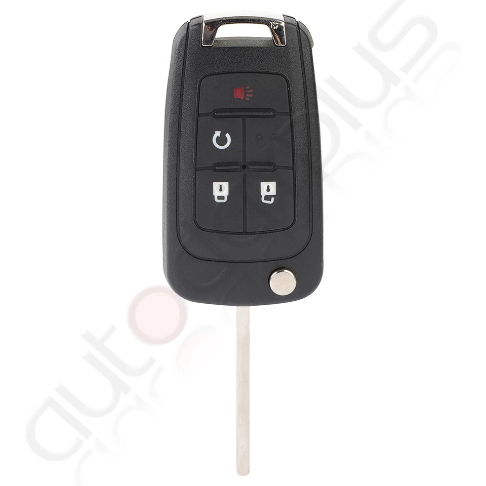 2 botões remotos chaveiro de carro para Chevrolet Equinox 2010 2011-2013 2014 2015 2016 - Imagem 3 de 4