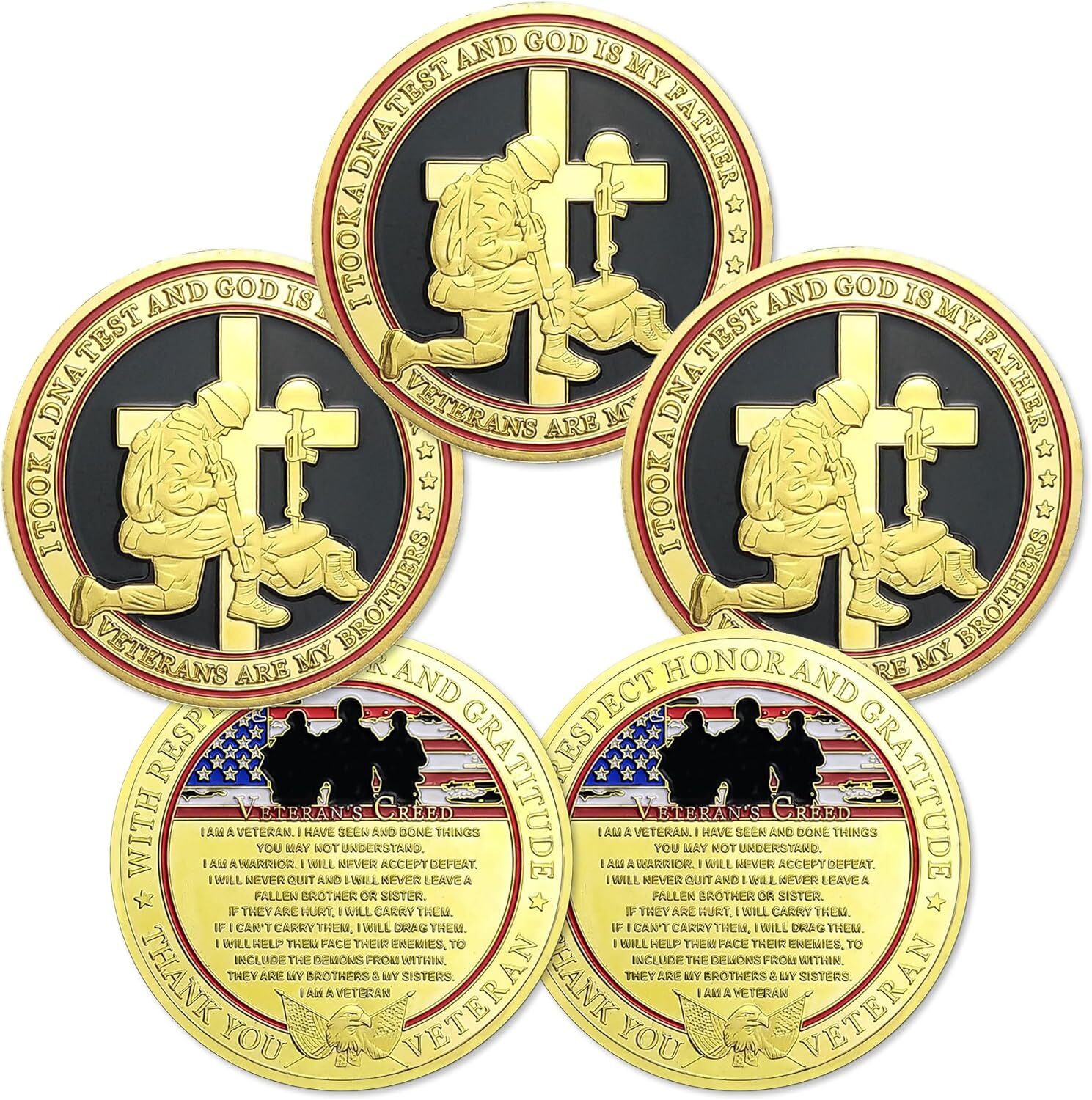 Veterans Challenge Coin-Veterans Are My Brothers | Veterans Commemorative Coins