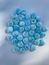 5 Pcs AAA+ Top Quality 5mm- 16mm Larimar Round Gemstones Cabochons Lot |