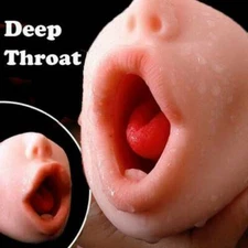 Realistic Mouth Male Masturbator-Pussy-Blowjob Oral Stroker Sex Toy-for Men Doll