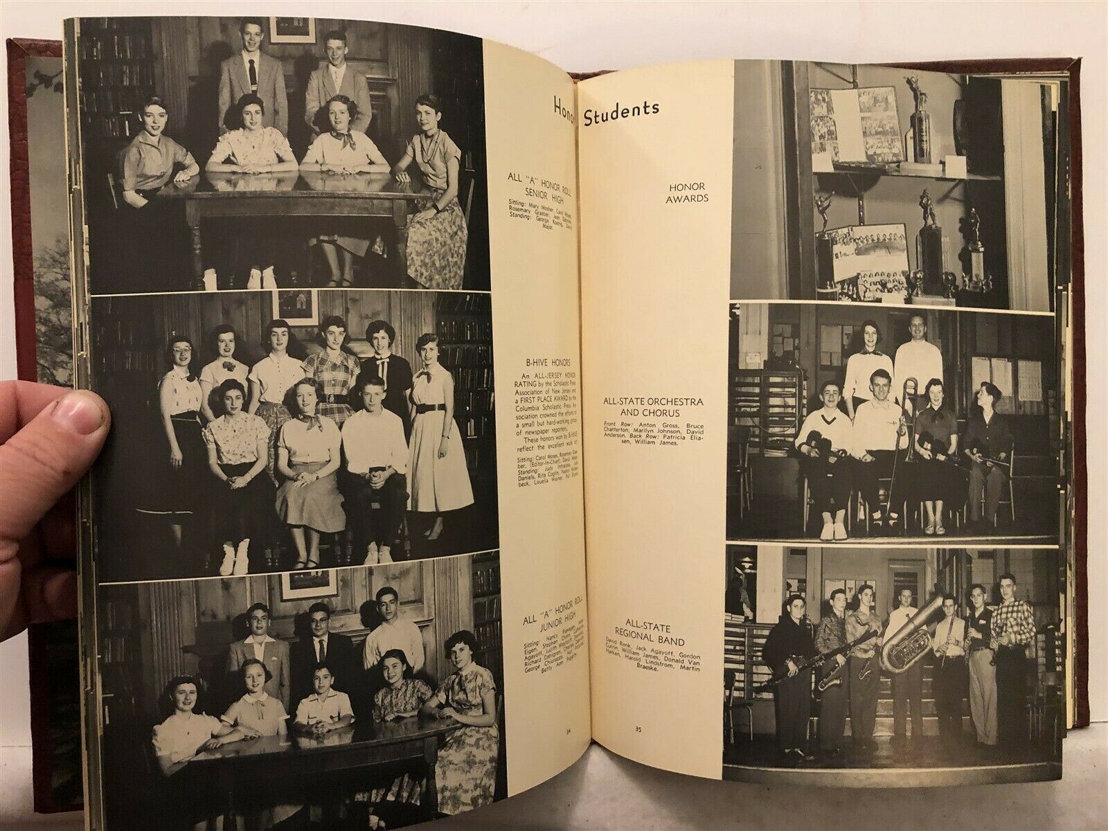 1955 Bergenfield High School Annual Yearbook New Jersey NJ eBay