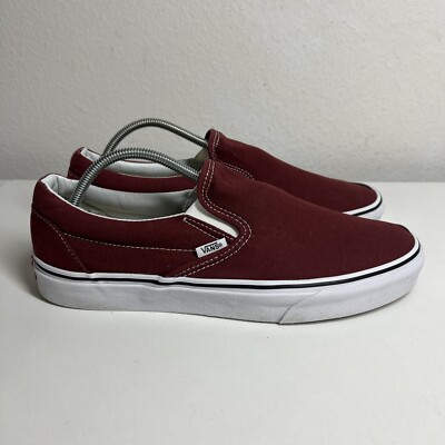 Vans SK8 Maroon Perforated Slip On Mens 9,5 Womens 11 Shoes