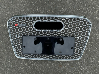 RS5 Stil Qull Silber Grill Kühlergrill Frontgrill Für Audi A5 S5 2012-2016