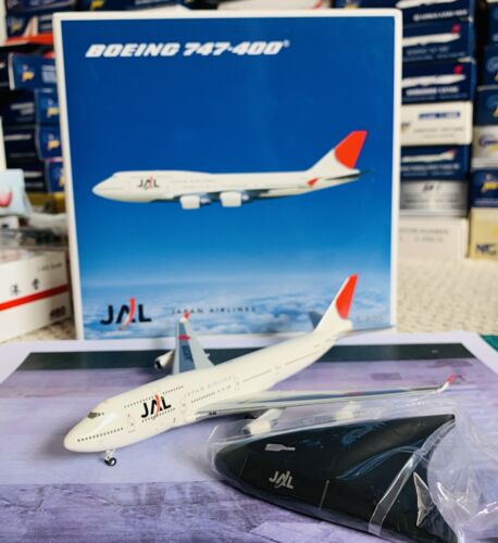 Herpa 1:400 JAL Japan Airlines Boeing 747-446 REG : JA8088 avec support flambant neuf - Photo 1 sur 8