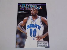 Charlotte Hornets The Buzz Game Program Sacramento Kings Feb 6 1997 Tony Delk 