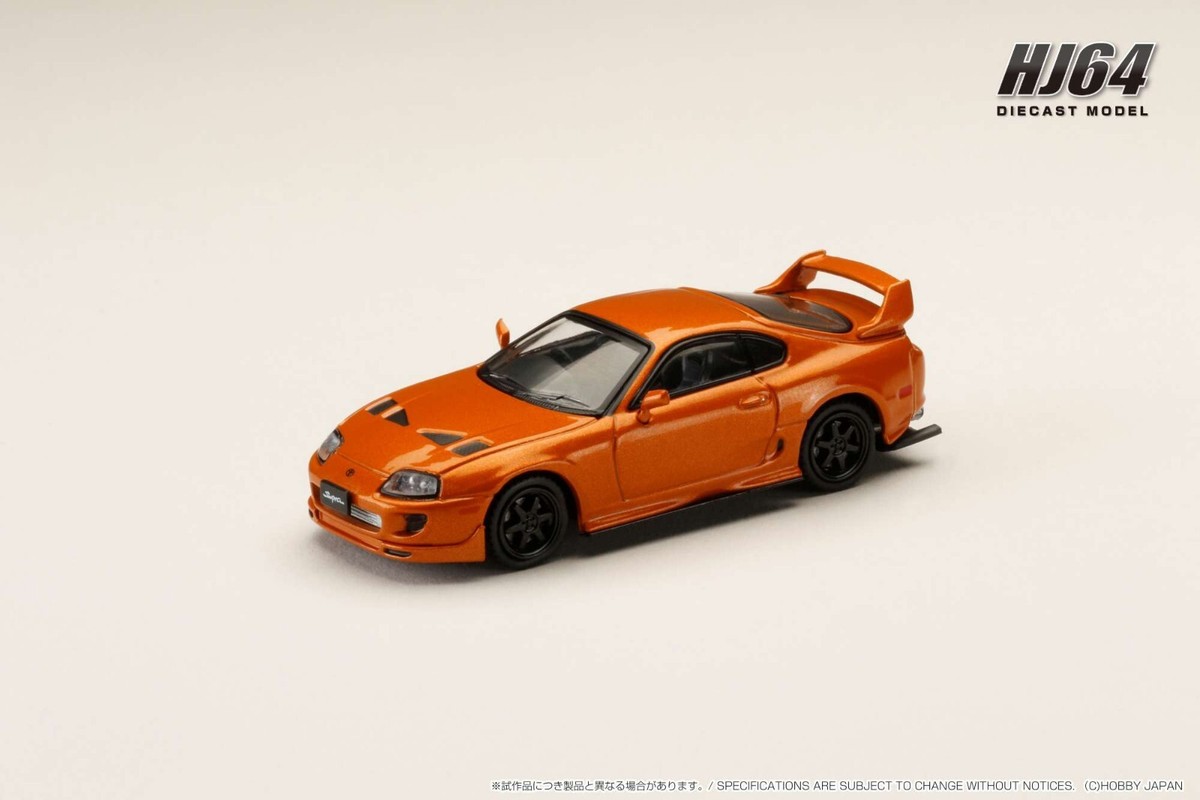 1/64 Hobby Japan Toyota SUPRA (JZA80) 2000 Orange HJ644042P | eBay