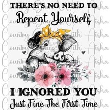 Sublimation Transfer Print Pig Ignored You Ready to Press Heat Transfer