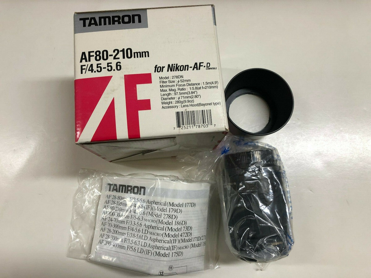 タムロン AF 80-210 4.5-5.6 278Dn Tamron 80-210mm f4.5-5.6 AF (278D 